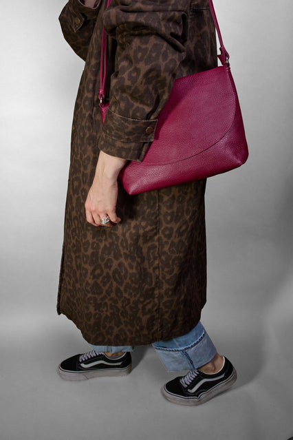 crossbody vegan berry