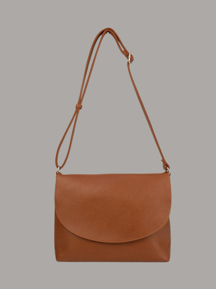 crossbody vegan cognac