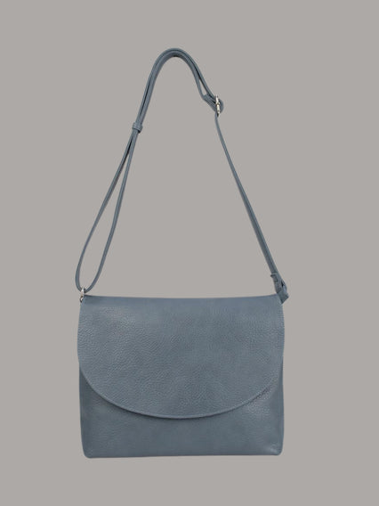 crossbody vegan jeans blue