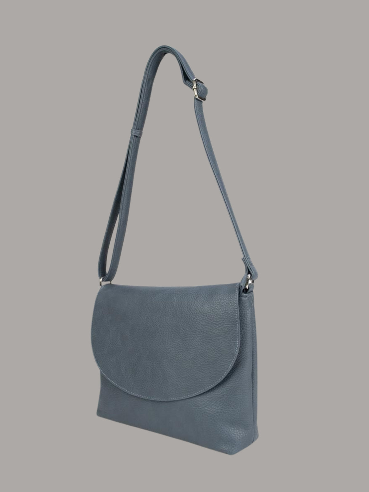 crossbody vegan jeans blue