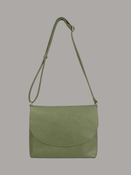 crossbody vegan sage green