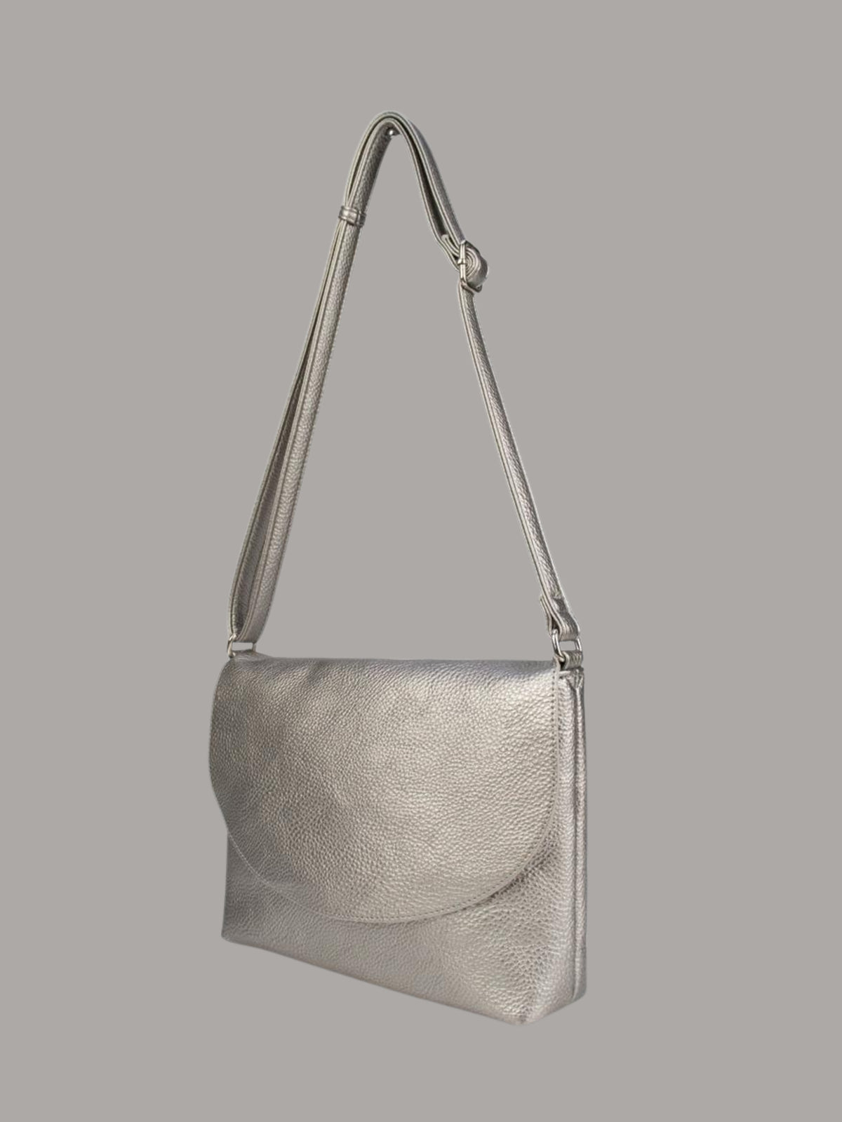 crossbody vegan silber