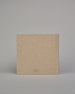 Hellbeiges quadratisches Fotoalbum mit Leineneinband und weißen Seiten #3