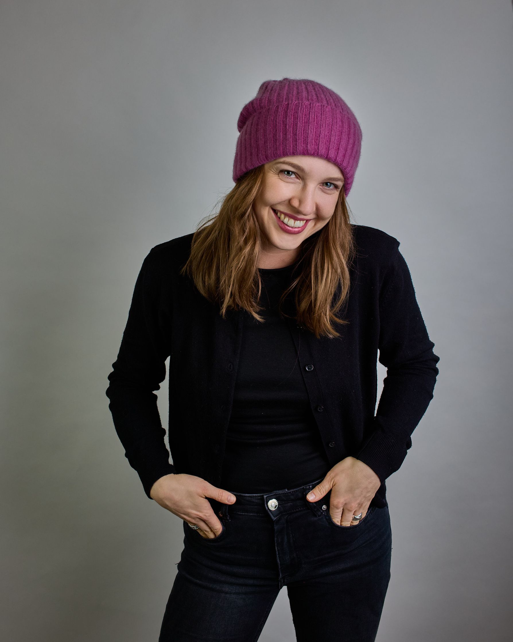 Altlila Kaschmir Ripp-Haube mit Umschlag #6