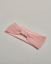 Rosa Stirnband aus Samt Stoff mit Klotendetail vorne. QH-HH-SS-001.ros