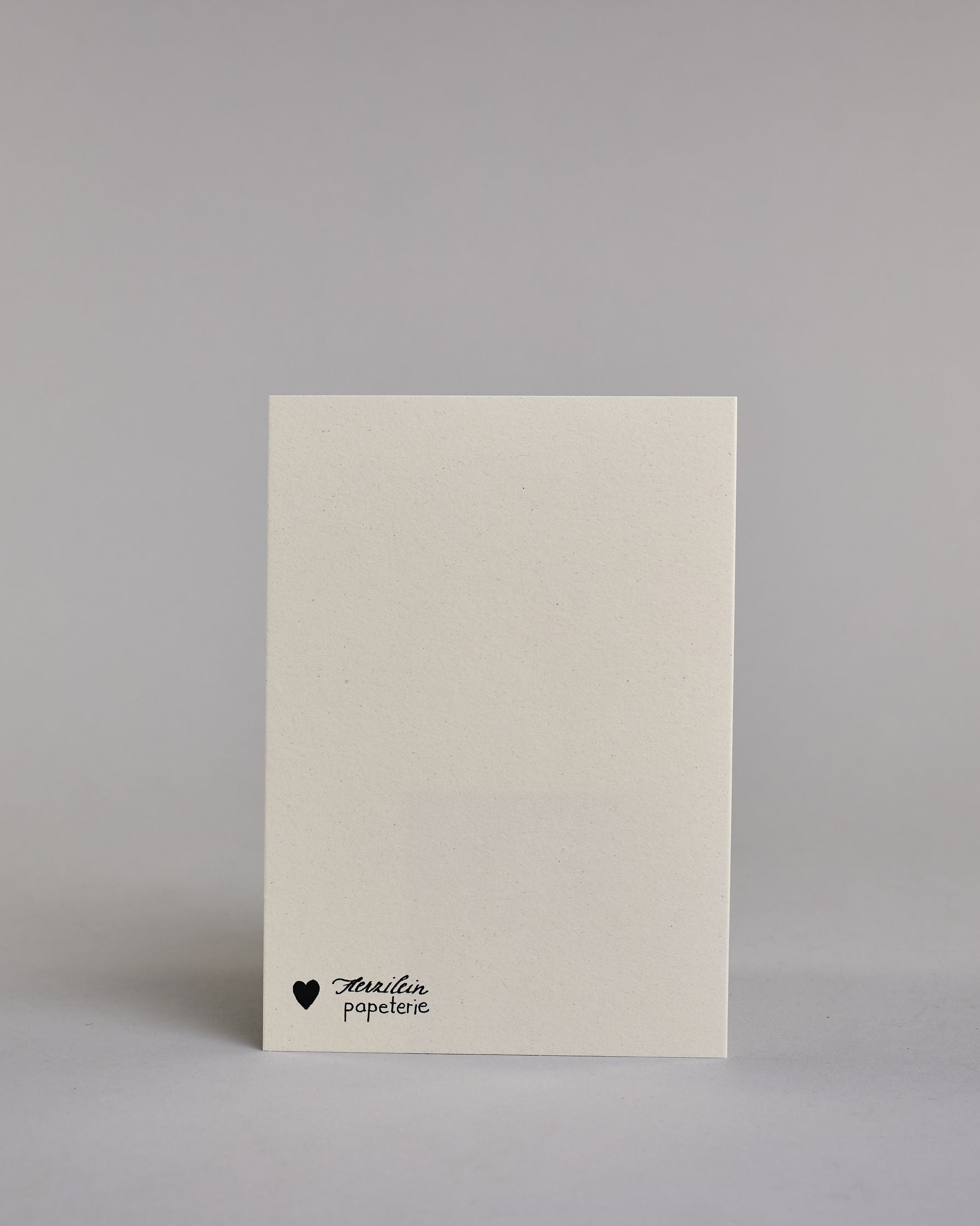 Karte in Englisch mit der Aufschrift „Life is a ride Enjoy the journey“ in feiner schwarzer Schrift auf hellem Hintergrund. Darunter ist ein schlicht illustriertes Fahrrad mit Korb in gedeckten Braun- und Grautönen abgebildet. Dazu ein weißes handgeschöpftes Kuvert. #4