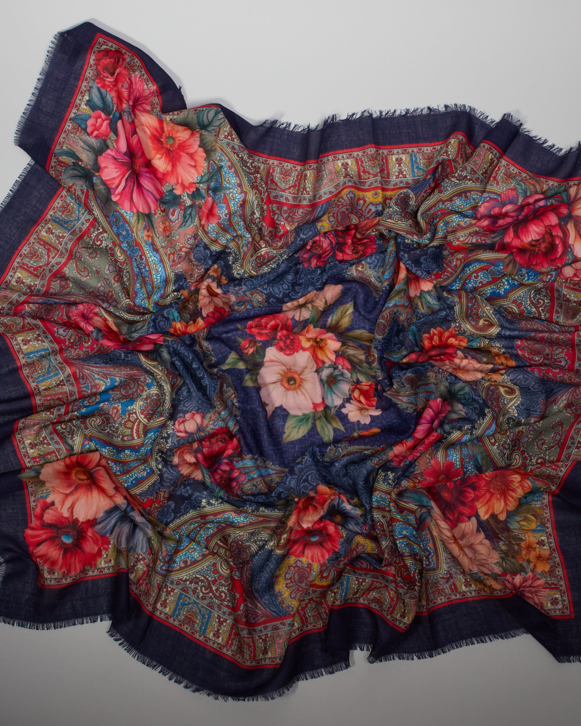 Blumenmuster Vintage marine