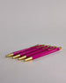 Magenta Kugelschreiber mit goldenem Clips und goldenem Druckknopf #3