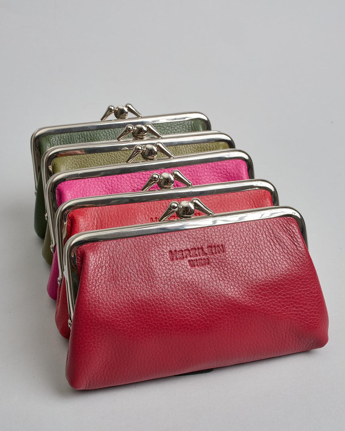 Retro Clip Purse forest green