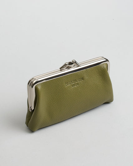 Retro Clip Purse moss green