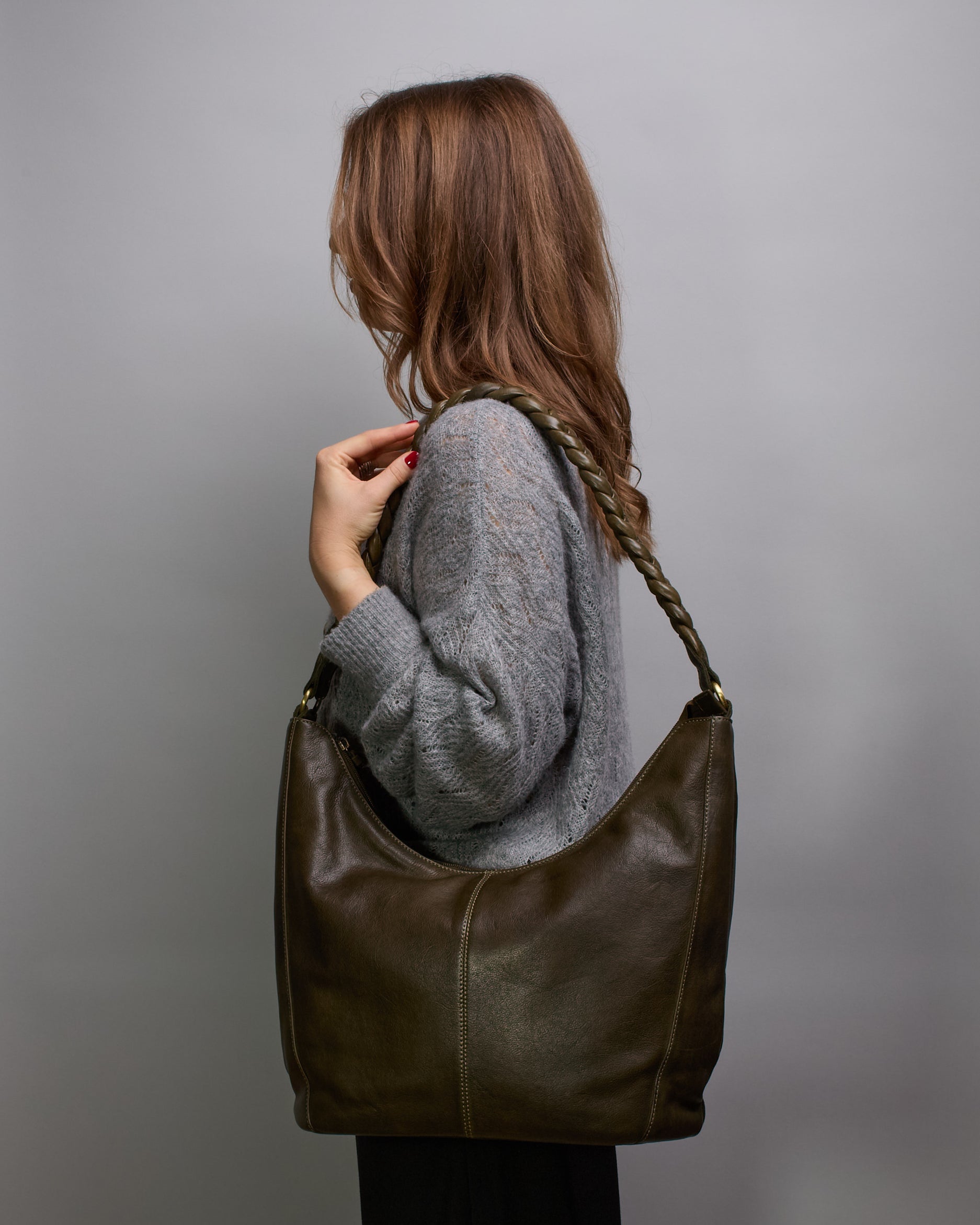 Leder grün